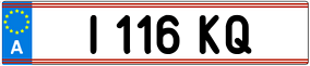 Trailer License Plate
